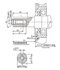 Двигатель бензиновый Loncin G200F (A type) D20