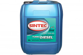 картинка Масло SINTEC Turbo Diesel SAE 10W-40 API CF-4/CF/SJ канистра 20л/Motor oil 20liter can