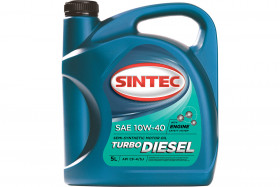 картинка Масло SINTEC Turbo Diesel SAE 10W-40 API CF-4/CF/SJ канистра 5л/Motor oil 5liter can