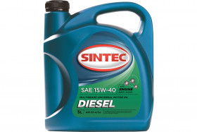 картинка Масло SINTEC Diesel SAE 15W-40 API CF-4/CF/SJ канистра 5л/Motor oil 5liter can